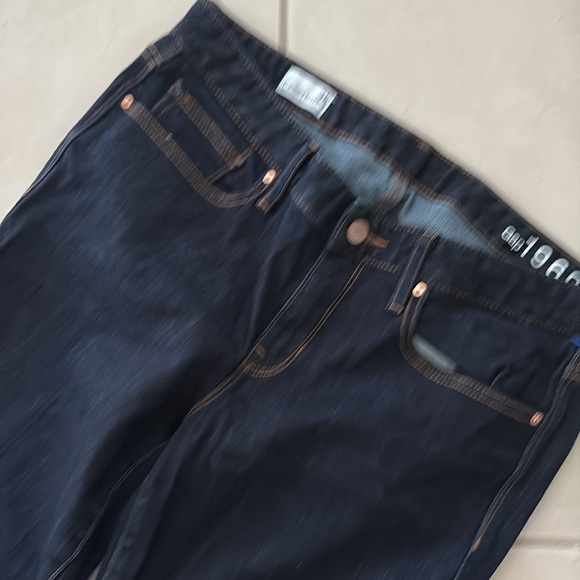 Never worn gap sz 31 long dark blue skinny jeans 830 - Picture 2 of 6